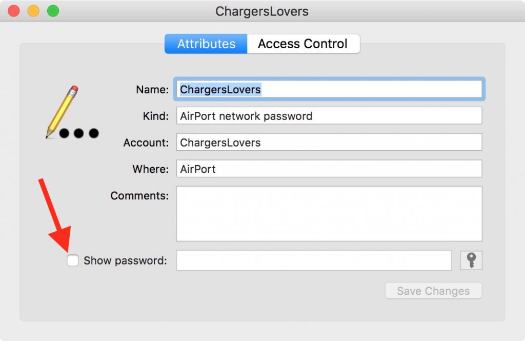 retrieve Wi-Fi password on Mac