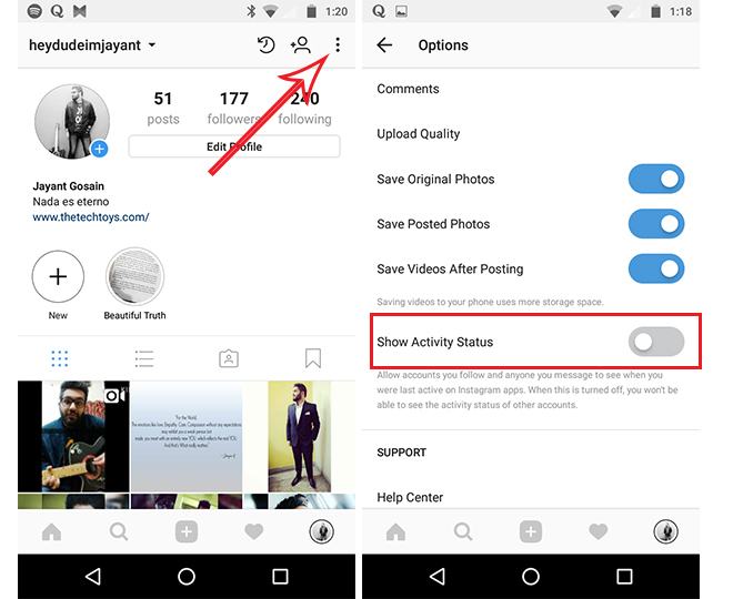 How to hide Likes and Activity on Instagram