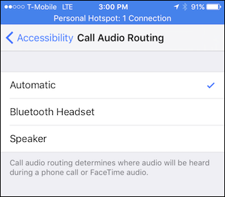 change call audio routing iOS 13